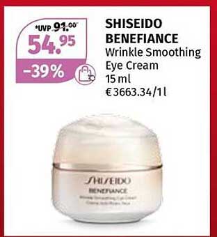 SHISEIDO BENEFIANCE Wrinkle Smoothing Eye Cream 15 ml