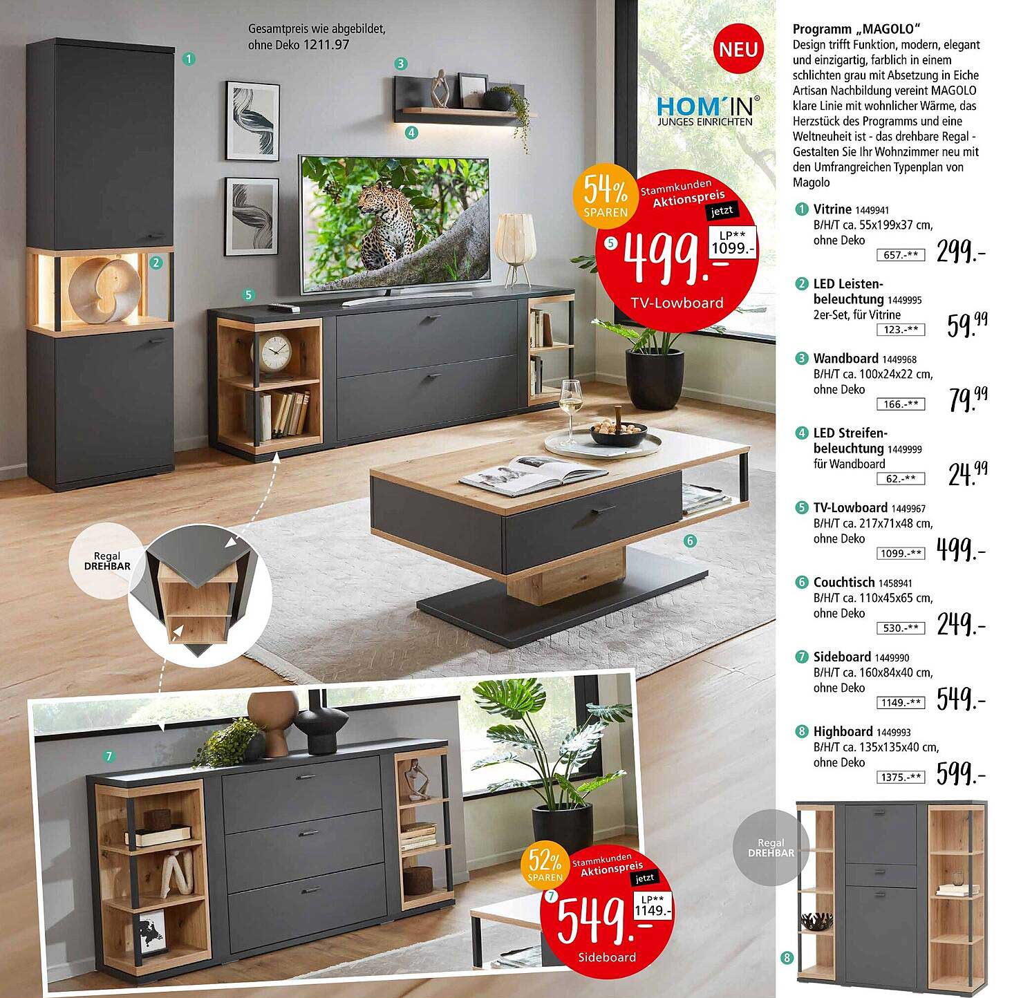 Sideboard MAGLO von Zurbrüggen - zeitgemäßes Design für Ihr Zuhause