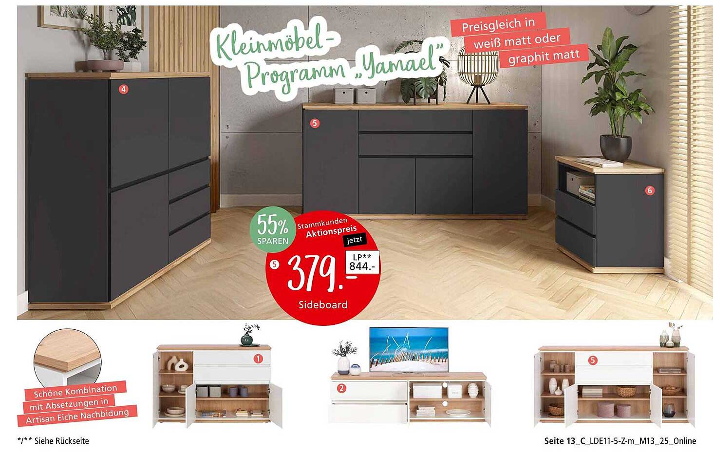 Sideboard "Yamael" – Aktionspreis vom 08.11.2025 bis 13.12.2025