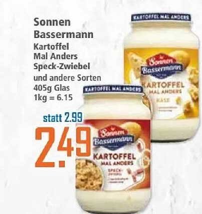 Sonnen Bassermann Kartoffel Mal Anders Speck-Zwiebel – 405g Glas