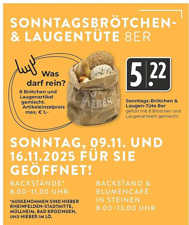 Sonntagsbrötchen- & Laugentüte 8er