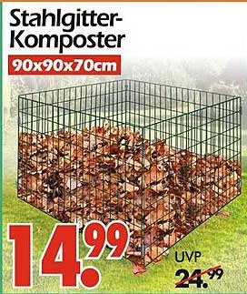 Stahlgitter-Komposter 90x90x70cm