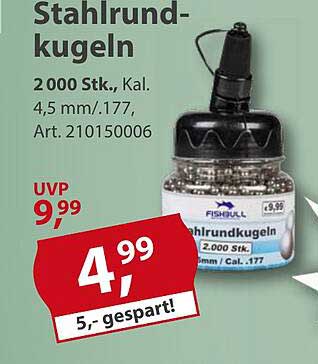 Stahlrundkugeln 2.000 Stk., Kal. 4,5 mm/.177