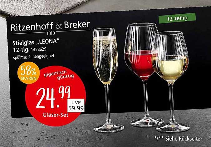 Stielglas „LEONA“ 12-tlg. Set von Ritzenhoff & Breker