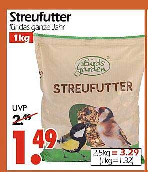 Streufutter für das ganze Jahr