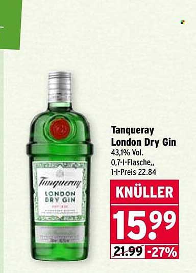 Tanqueray London Dry Gin 0,7 l
