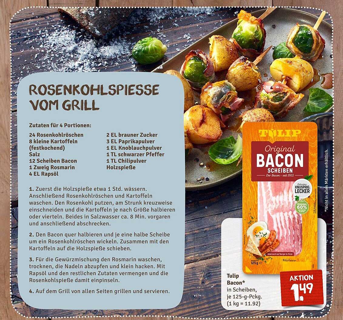 Tulip Bacon Scheiben 125 g für nur 1,49 €