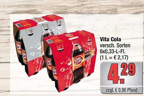 Vita Cola 6x0,33-L-Fl. - Verschiedene Sorten