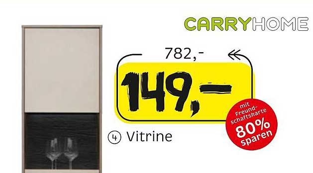 Vitrine von CARRYHOME - Nur 149,- statt 782,-