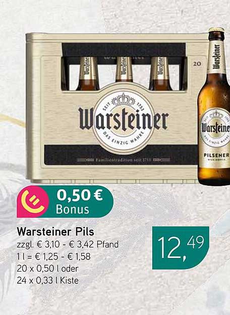 Warsteiner Pils 20 x 0,50 l Kiste