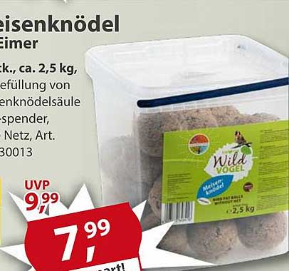 Wild Vogel Meisenknödel Eimer, ca. 2,5 kg