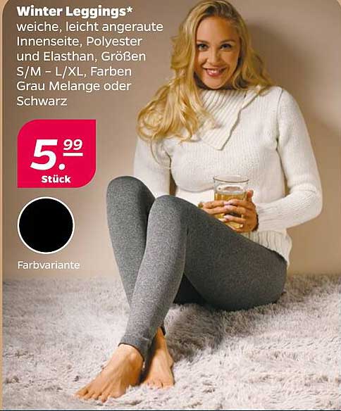 Winter Leggings - weiche, leicht angeraute Innenseite