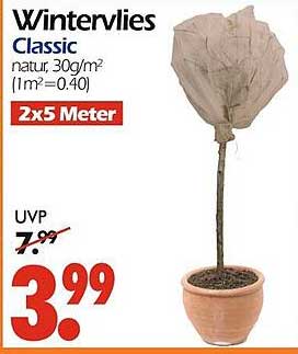 Wintervlies Classic 2x5 Meter