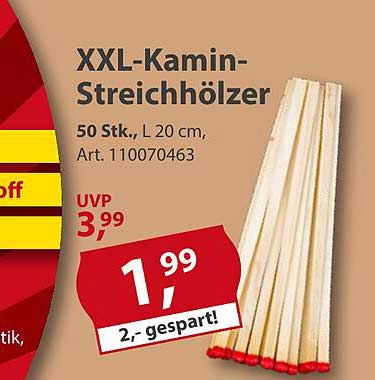 XXL-Kamin-Streichhölzer - 50 Stück, Länge 20 cm