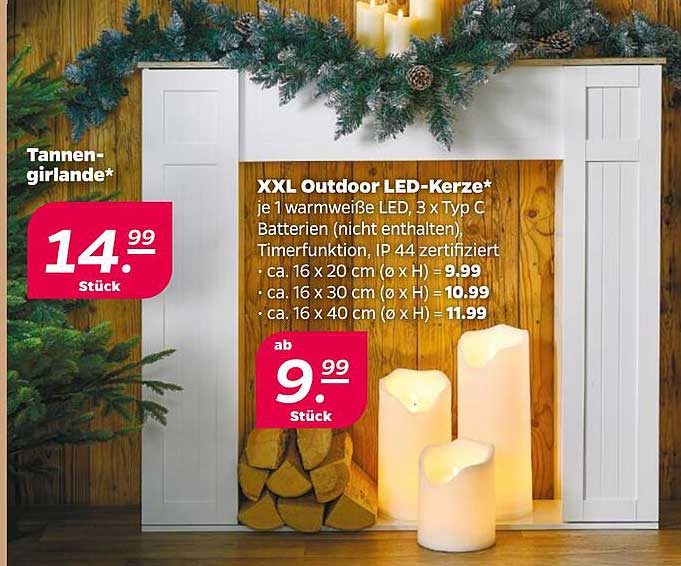 XXL Outdoor LED-Kerze*