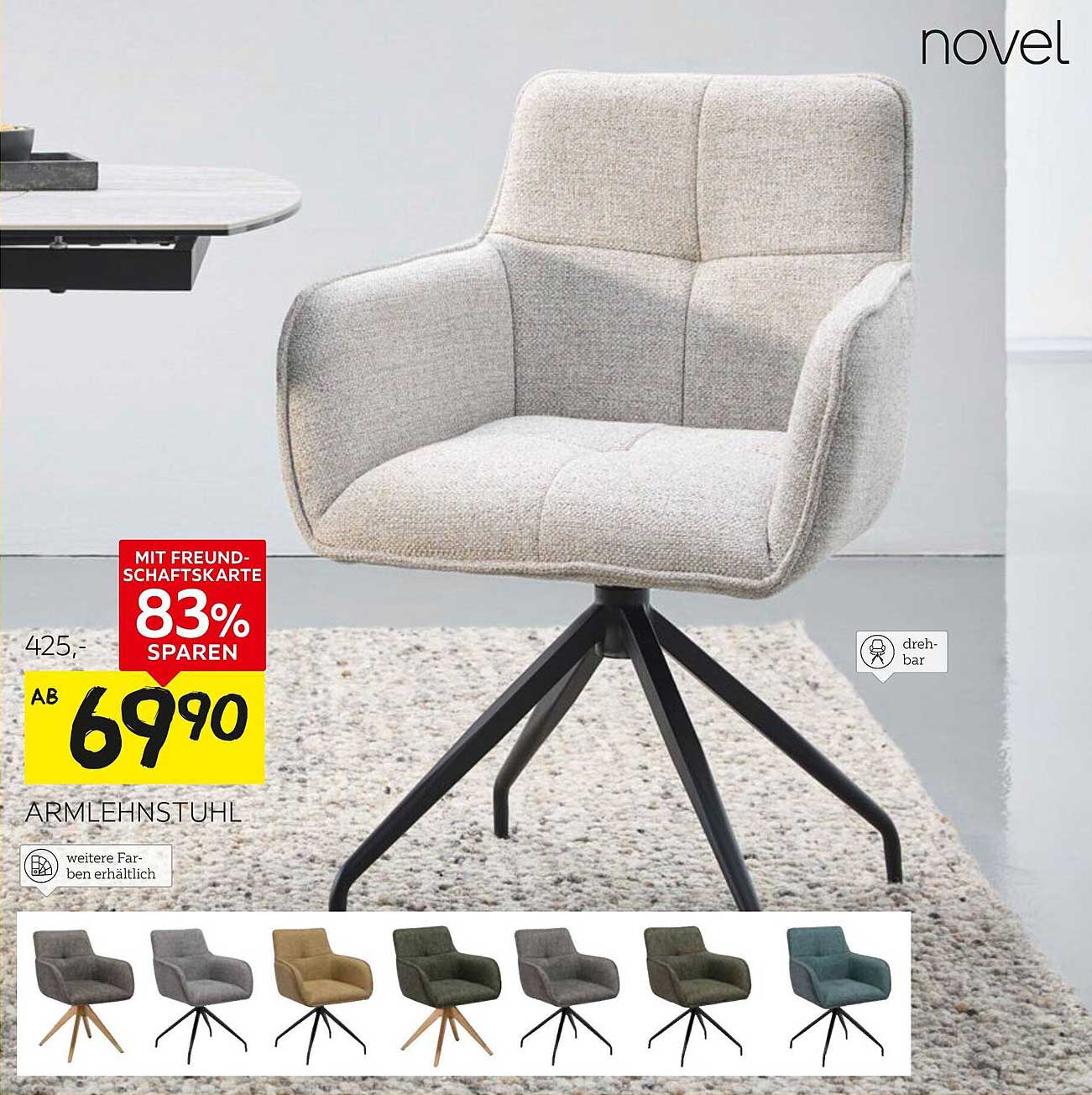 XXXLutz Armlehnstuhl novel - Jetzt im Angebot!