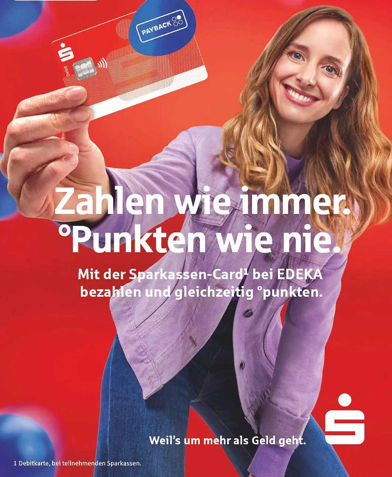 Zahlen wie immer. Punkten wie nie – Sparkassen-Card bei EDEKA!