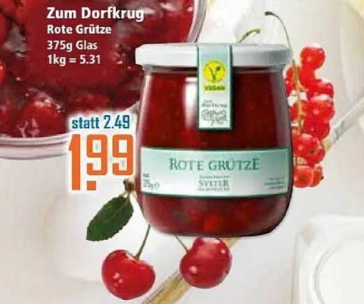 Zum Dorfkrug Rote Grütze 375g Glas