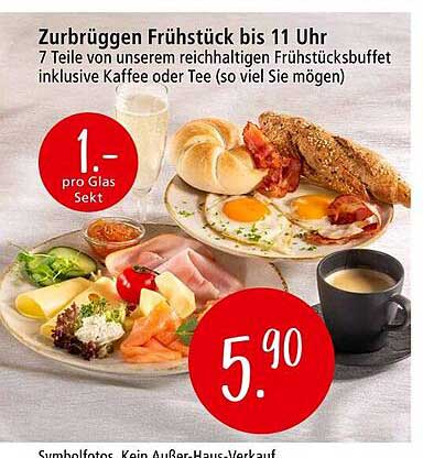Zurbrüggen Frühstück bis 11 Uhr – 7 Teile für nur 5,90 €