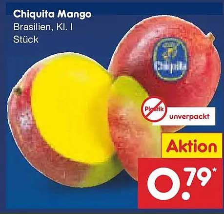 Chiquita Mango Brasilien, Kl. I - Stück