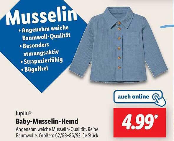 Baby-Musselin-Hemd
