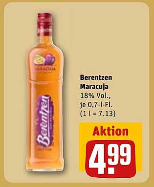 Berentzen Maracuja 18% Vol., je 0,7-l-Fl.