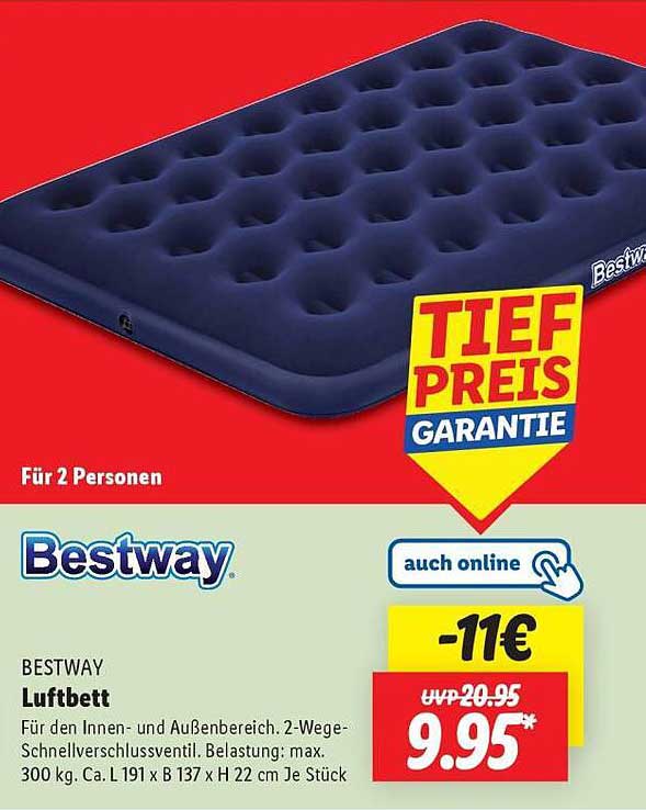 BESTWAY Luftbett für 2 Personen