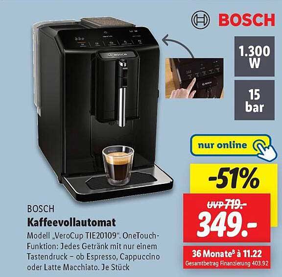 Bosch Kaffeevollautomat Modell 'VeroCup TIE20109'
