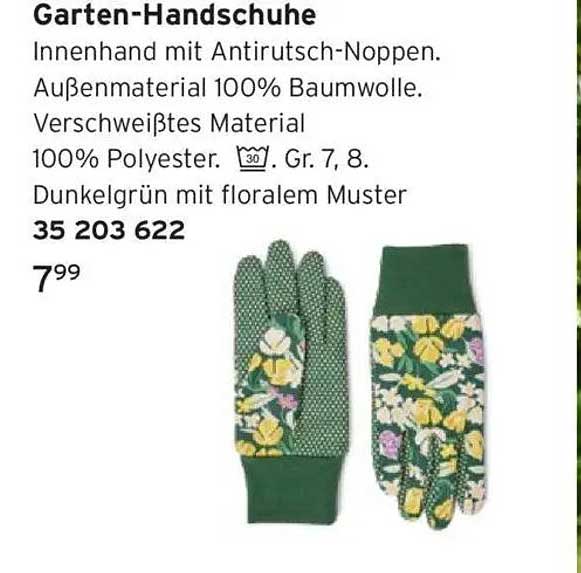 Garten-Handschuhe mit floralem Muster