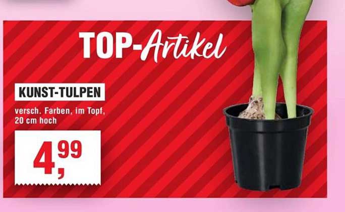 Kunst-Tulpen, verschiedene Farben im Topf, 20 cm hoch