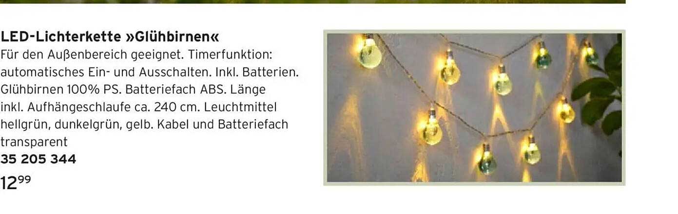 LED-Lichterkette »Glühbirnen«