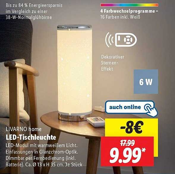 LIVARNO home LED-Tischleuchte