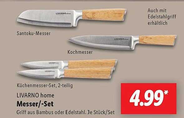 LIVARNO home Messer-/Set, 2-teilig