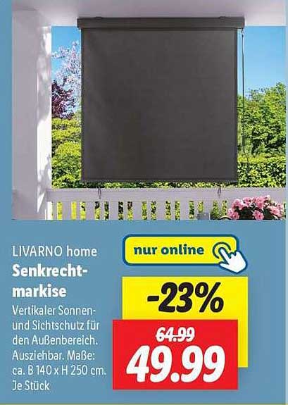 LIVARNO home Senkrechtmarkise