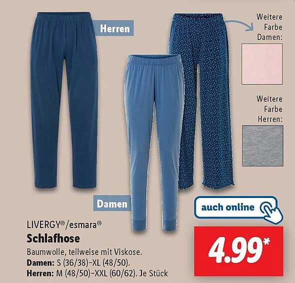 LIVERGY®/esamara® Schlafhose