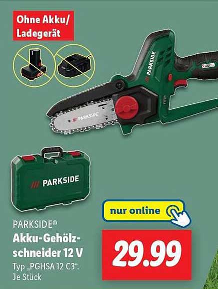 PARKSIDE® Akku-Gehölzschneider 12 V