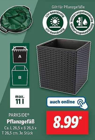 PARKSIDE® Pflanzgefäß