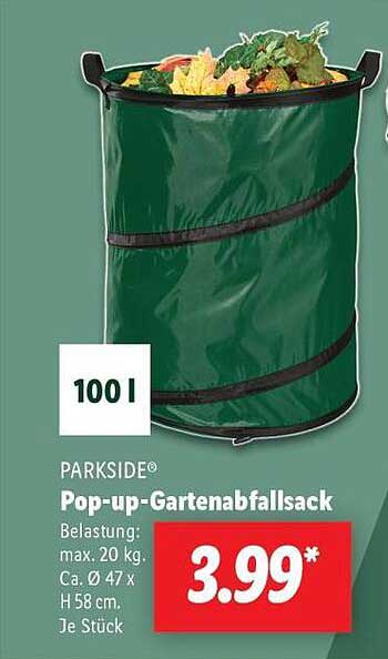 PARKSIDE® Pop-up-Gartenabfallsack