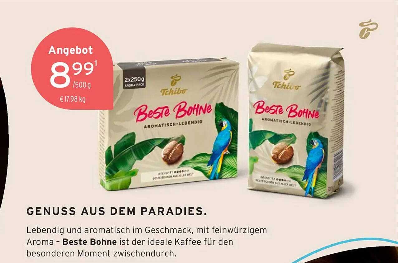 Tchibo Beste Bohne - Aromatisch lebendig