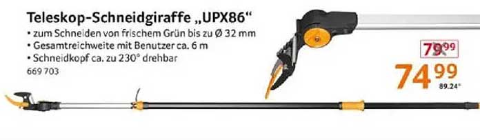Teleskop-Schneidgiraffe „UPX86“