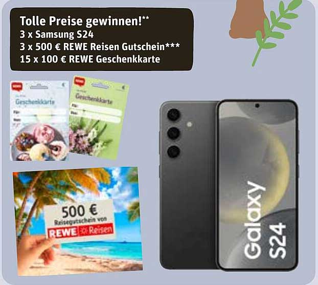 Tolle Preise gewinnen mit REWE!