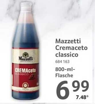 Mazzetti Cremaceto classico 684 163 800-ml-Flasche