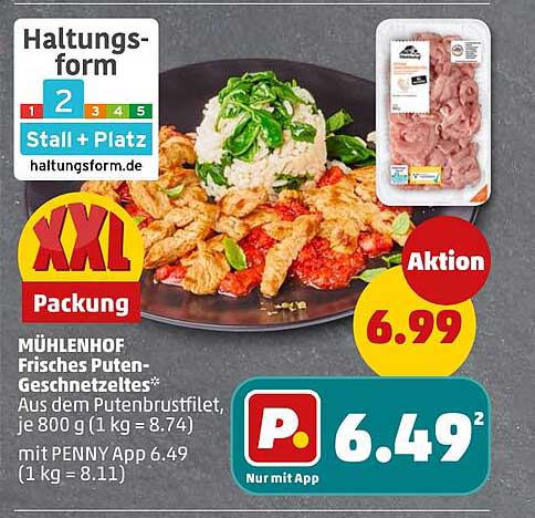 MÜHLENHOF Frisches Puten-Geschnetzeltes*