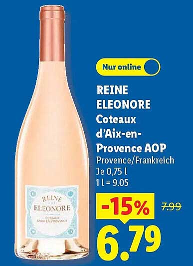 REINE ELEONORE Coteaux d’Aix-en-Provence AOP