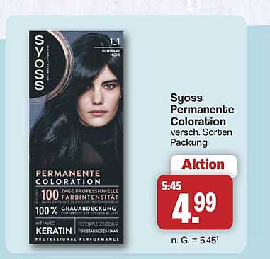 Syoss Permanente Coloration versch. Sorten Packung