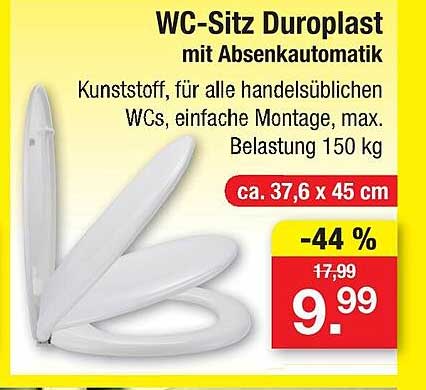WC-Sitz Duroplast mit Absenkautomatik
