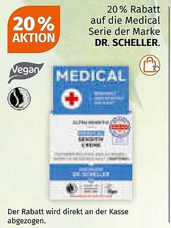 20 % Rabatt auf die Medical Serie der Marke Dr. Scheller