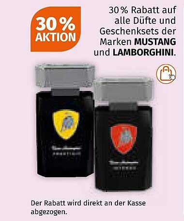 30% Rabatt auf Düfte und Geschenksets der Marken MUSTANG und LAMBORGHINI