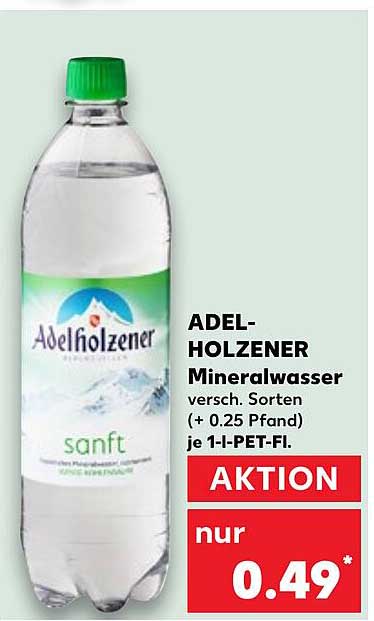 ADELHOLZENER Mineralwasser - verschiedene Sorten