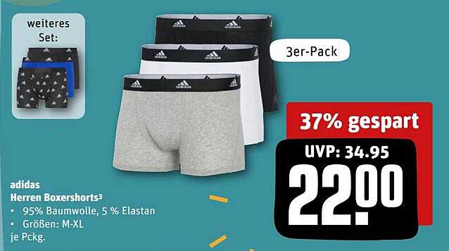 adidas Herren Boxershorts 3er-Pack